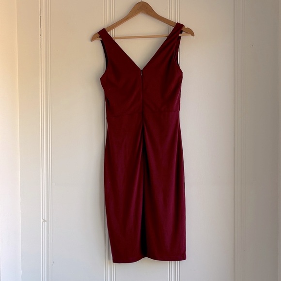 Socialite Cranberry Red Mini Midi Dress - Picture 2 of 4